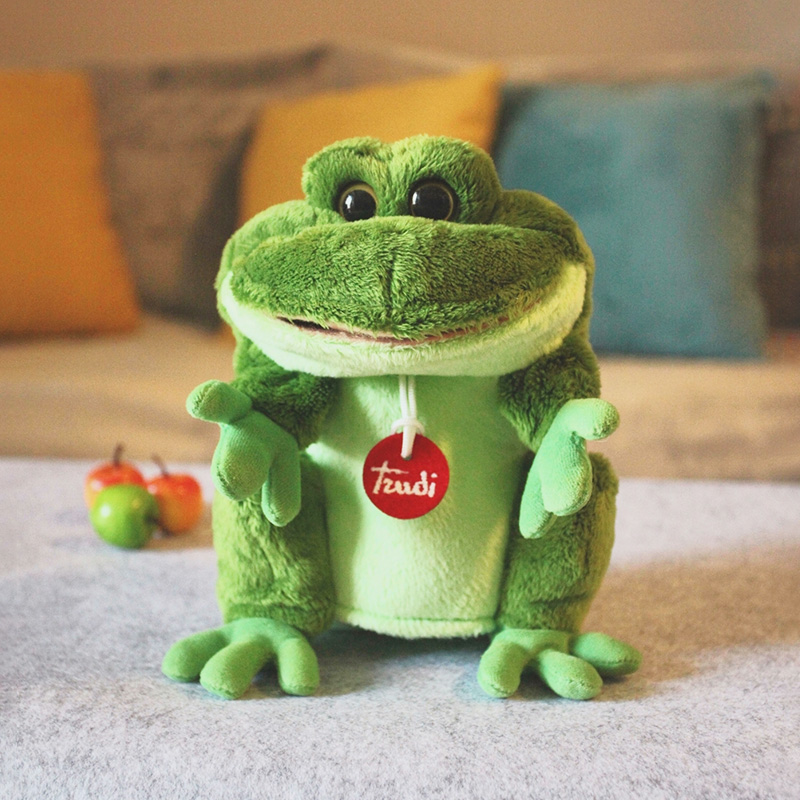 trudi青蛙手偶公仔毛绒玩具玩偶早教玩具娃娃送同学情人节礼物新年