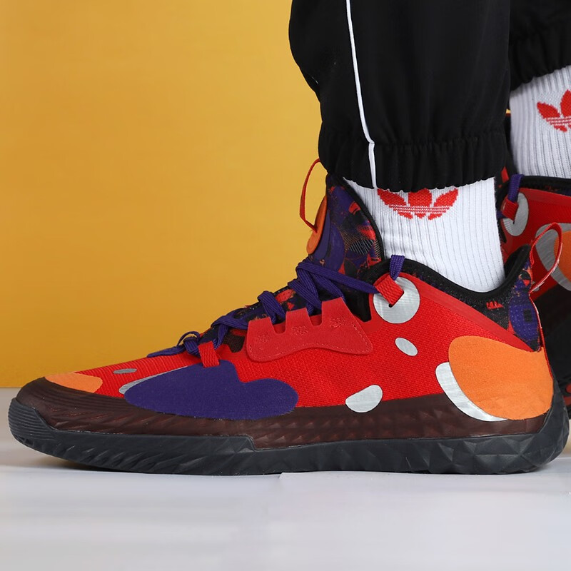 阿迪达斯(adidas)男鞋哈登5简版运动鞋场上缓震耐磨实战篮球鞋gw5388
