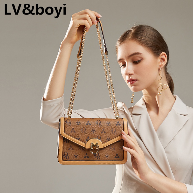 lv&boyi奢侈品品牌包包包包品女包高品质小方包专柜链条小包斜跨