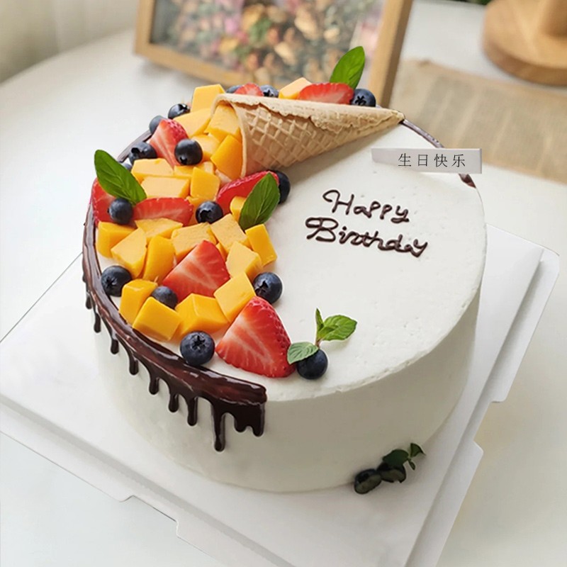 森系水果蛋糕 r款 6寸