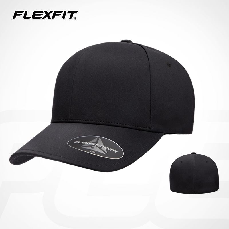FLEXFIT DELTA180硬顶棒球帽帽子男大头围全封防晒鸭舌帽子女潮牌 L/XL