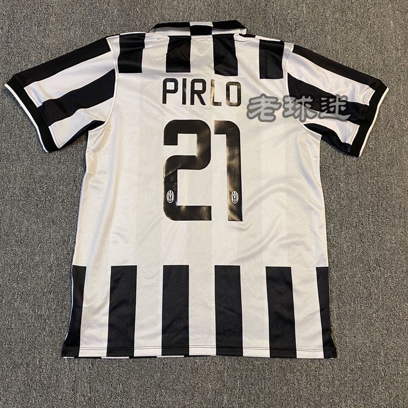 尤文球衣14-15主场欧冠球迷版足球服21号皮尔洛特维斯复古足球服 单