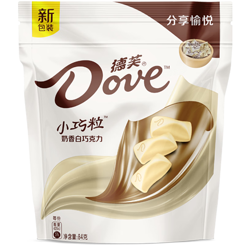 德芙（Dove）84g白巧克力