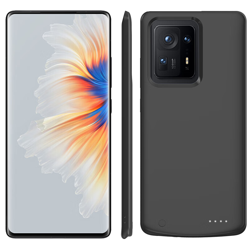 mix3电池无线充电全包手机壳薄电源一体式电源 适用于小米mix4磨砂黑