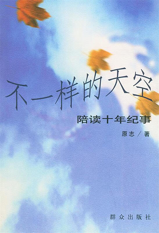 不一样的天空--陪读十年纪事 原志 著 【正版书】