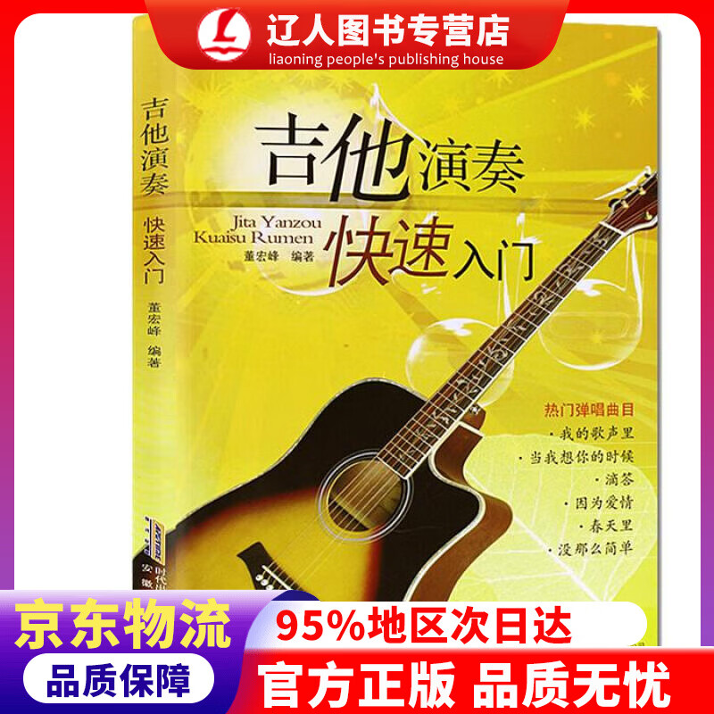 正版 吉他演奏快速入门 董宏峰 编著 安徽文艺出版社