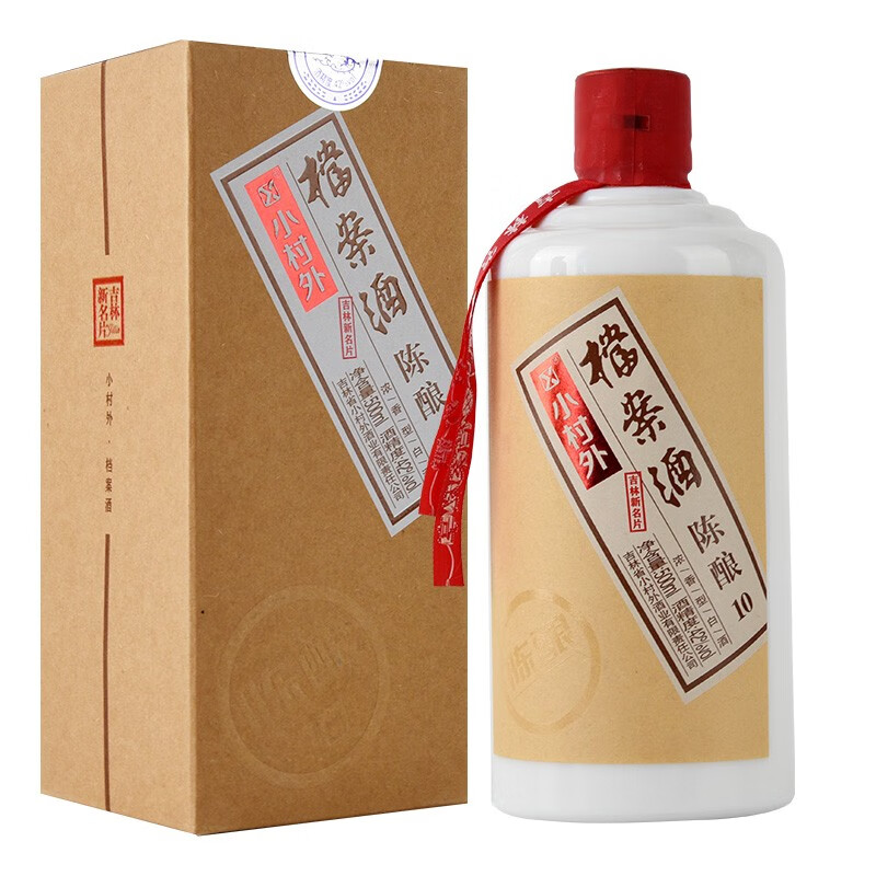 小村外档案酒 陈酿10浓香型白酒42度吉林老字号 1瓶(500ml)