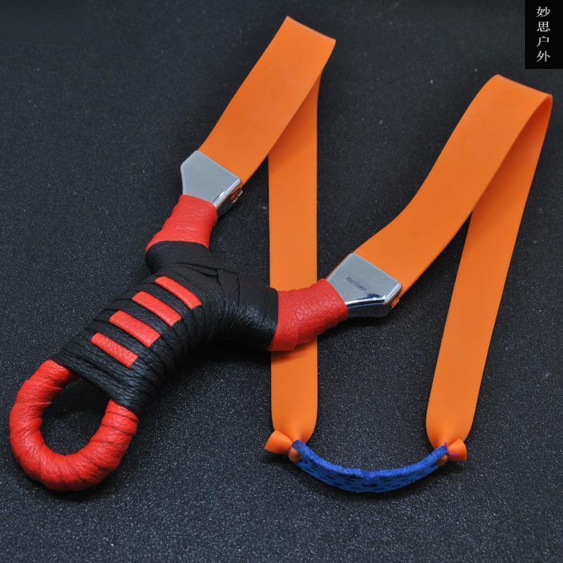 扁皮弹弓成人竞技免绑扁皮筋弹弓户外精准弹弓免绑弹弓打鱼专用反曲