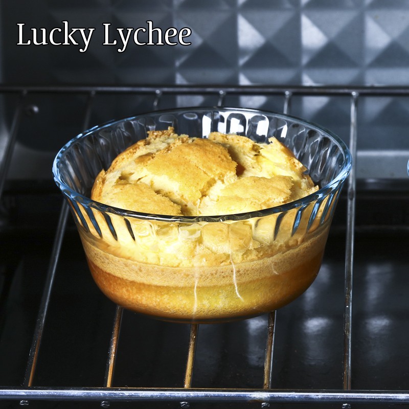 lucky lychee玻璃碗布丁蛋糕碗舒芙蕾麦芬杯烘焙微波烤箱甜品碗 单支
