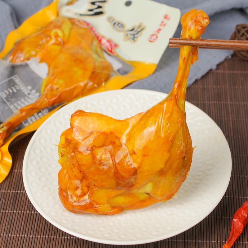 乡巴佬整箱乡吧佬风味110g大鸭腿10个装乡巴佬鸡腿五香腿真空麻辣酱香 10包盐焗味