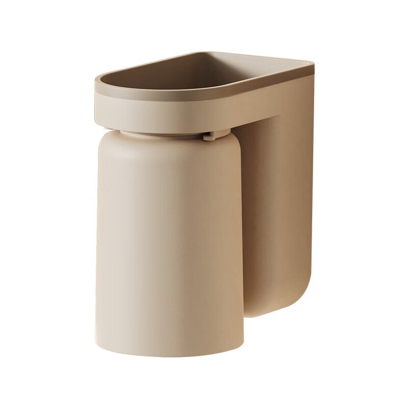 牙刷架漱口杯卫生间壁挂式刷牙杯浴室洗漱置物架吸壁式牙缸  蘑菇灰