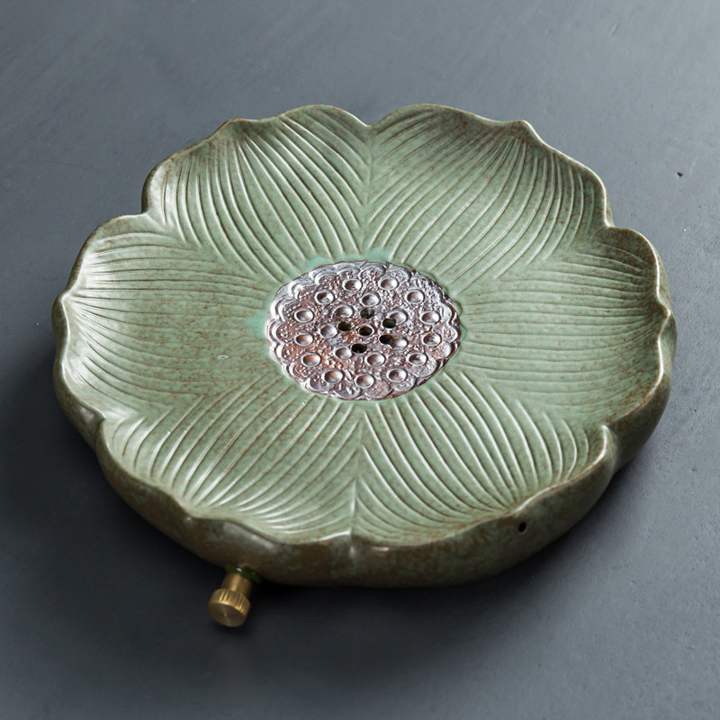 驰诺单人茶台茶盘迷你家用干泡小号茶盘一壶一杯简约茶台禅意陶瓷茶托