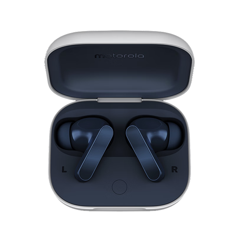 摩托罗拉(Motorola)moto buds 真无线入耳式蓝牙耳机 AI动态主动降噪 音乐耳机 游戏耳机 蓝牙5.3 星夜蓝