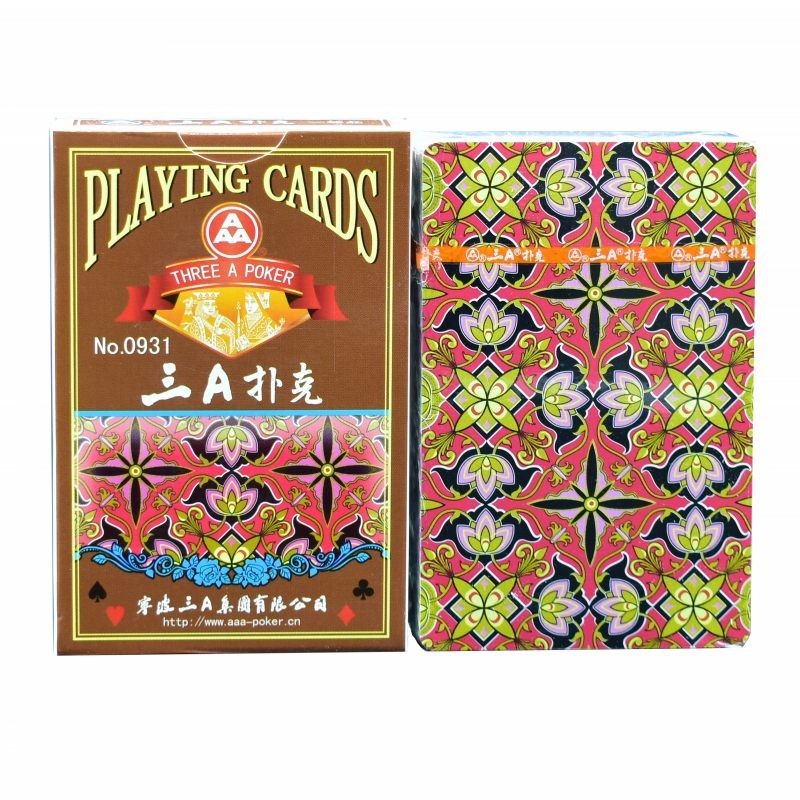 aaa 三a扑克牌玫瑰花/回形针/彩球/红辣椒0961等纸牌手工折纸斗地主