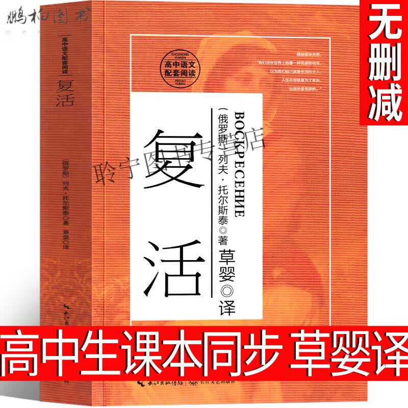 人民文学出版社无删减大卫科波菲尔复活百年孤独老人与海书海明威著版高中必读课外阅读 复活 草婴译