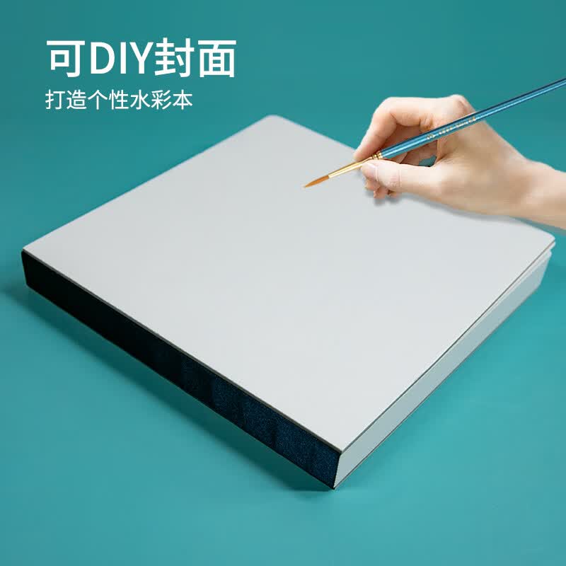 记忆印象 加厚 350克 水彩本 马克笔本 水粉纸 彩铅  素描 速写 漫画 绘画本 图画本  画画 16K白色可DIY封面封面款（赠书衣）
