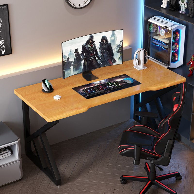 品祥(pinxiang) 实木书桌台式电脑桌家用卧室书房办公电竞游戏桌学生