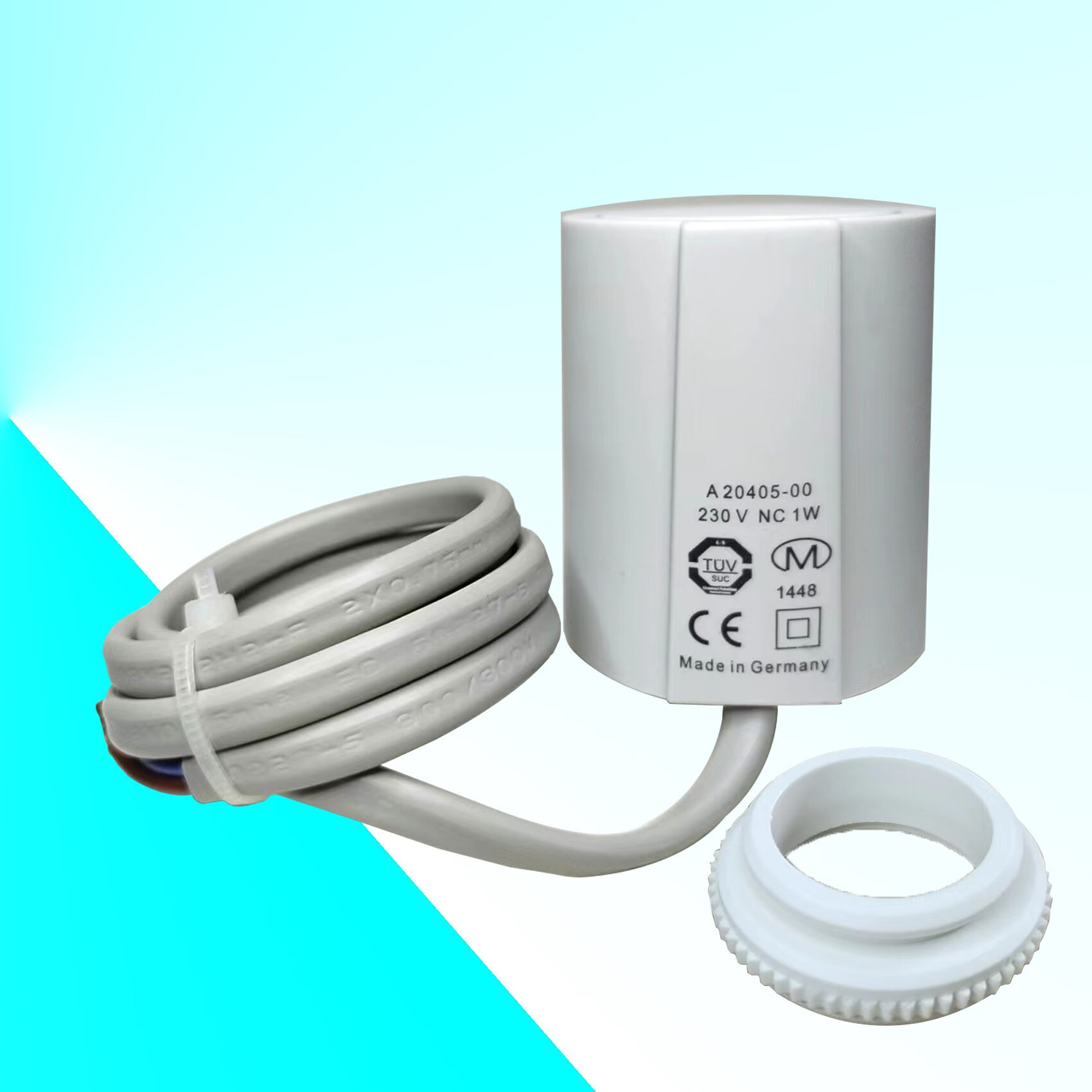 水地暖电热执行器智能分水器开关电磁阀热电阀常闭型 执行器常闭30x1.