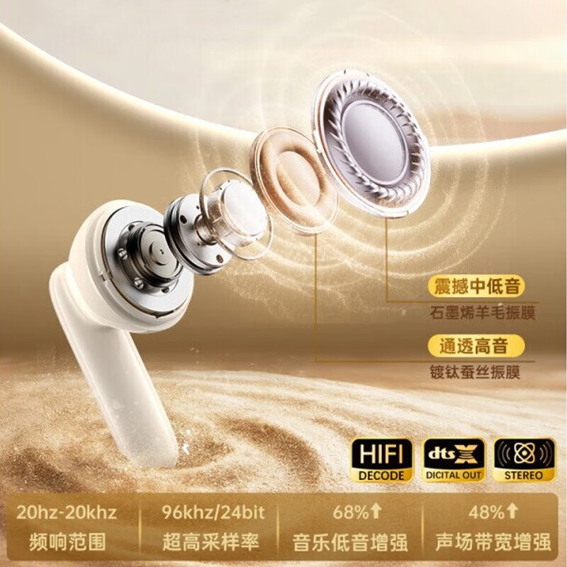 BOOCHI【新款丨智能丨高清降噪】蓝牙耳机无线耳机超长续航入耳式游戏运动健身高音质适用苹果华为小米 【杂音隔绝】【高清通话.白色】