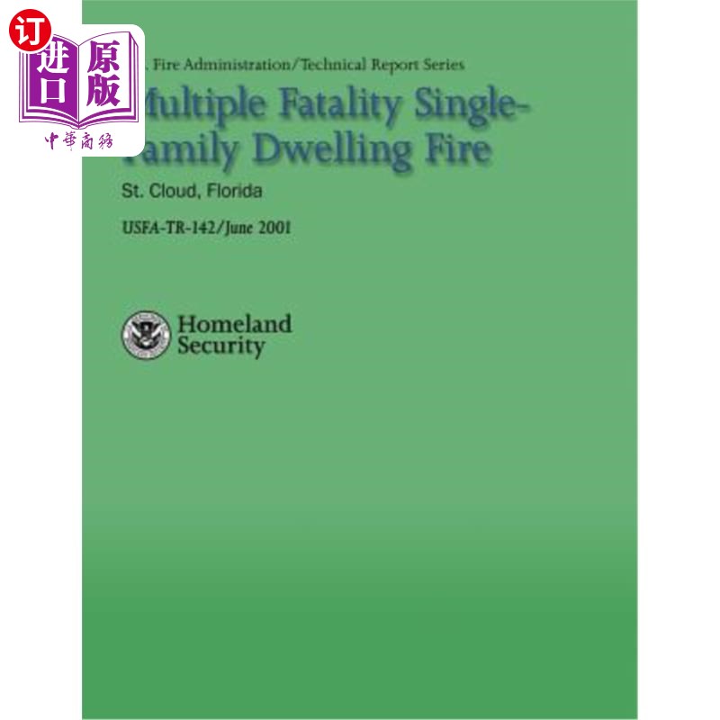 海外直订multiple fatality single-family dwelling fire- st.