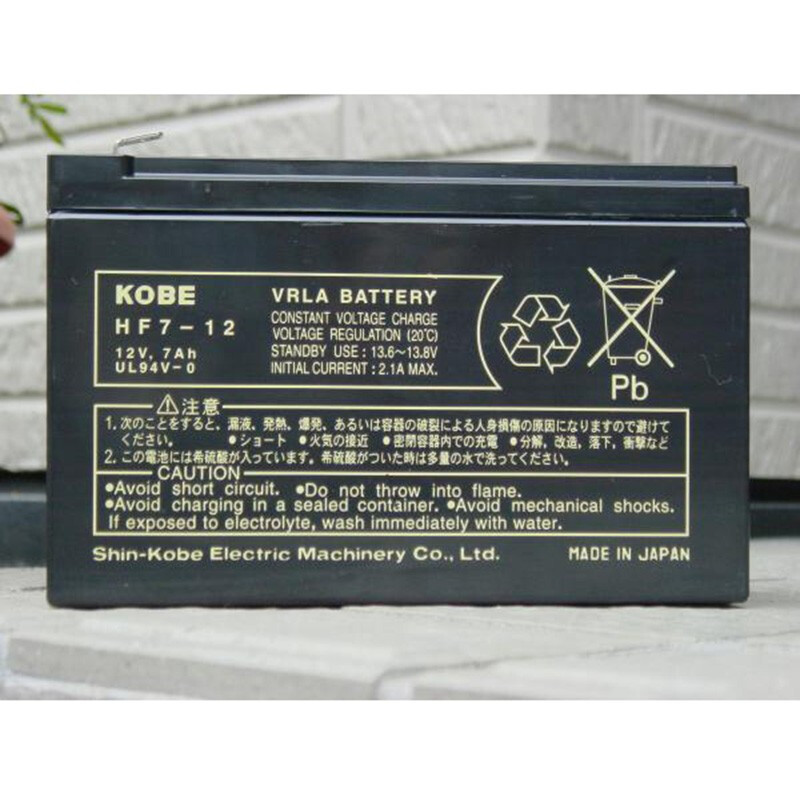 kobe蓄电池 hf7-12 12v7ah 回焊炉蓄电池船舶设备通信电源 回流炉电瓶