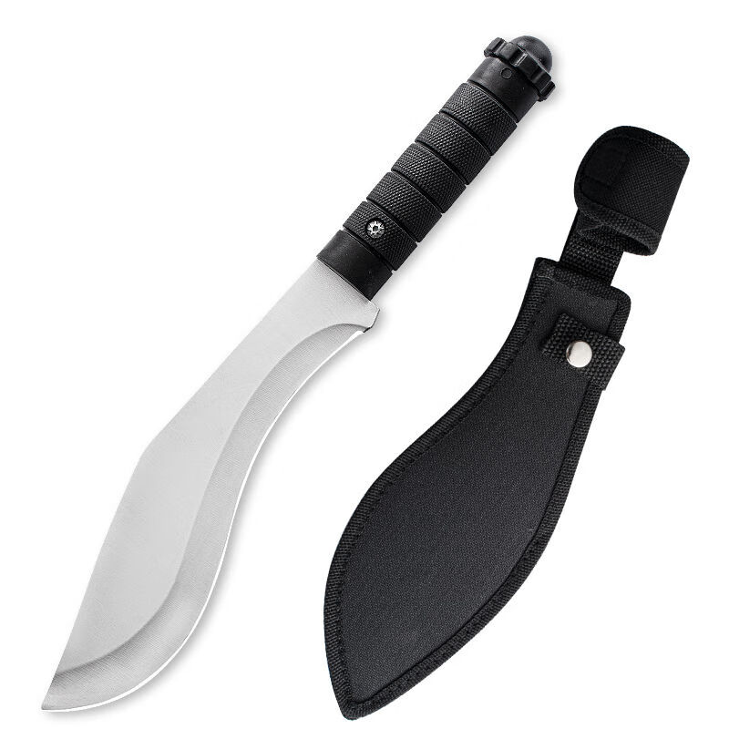 旺达尼泊尔军弯刀大号大马士革户外刀具随身刀防身求生刀瑞士军刀
