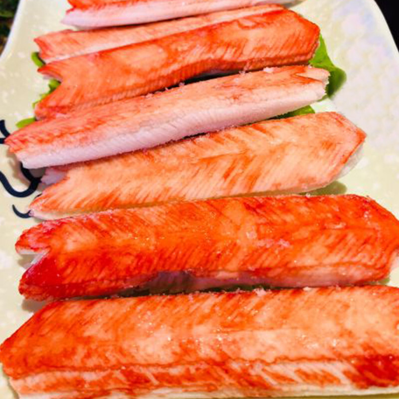 虎钢馋寿司型蟹柳即食蟹肉蟹棒火锅食材手撕蟹柳棒冷冻蟹足棒