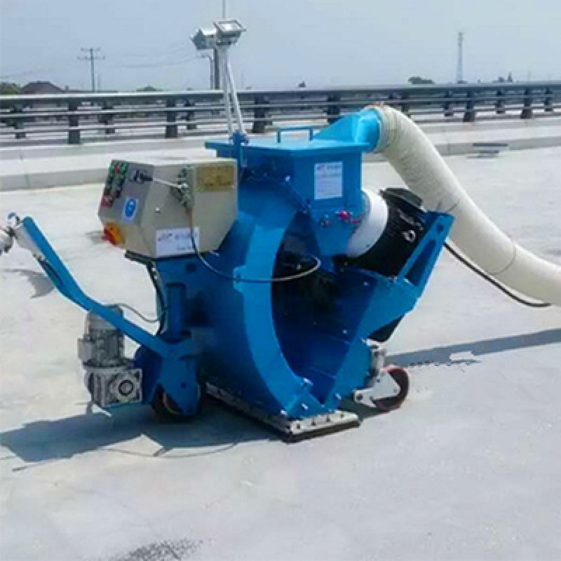 定制移动式抛丸机小型钢板除锈550双抛可遥控混凝土路桥面拉毛抛丸机