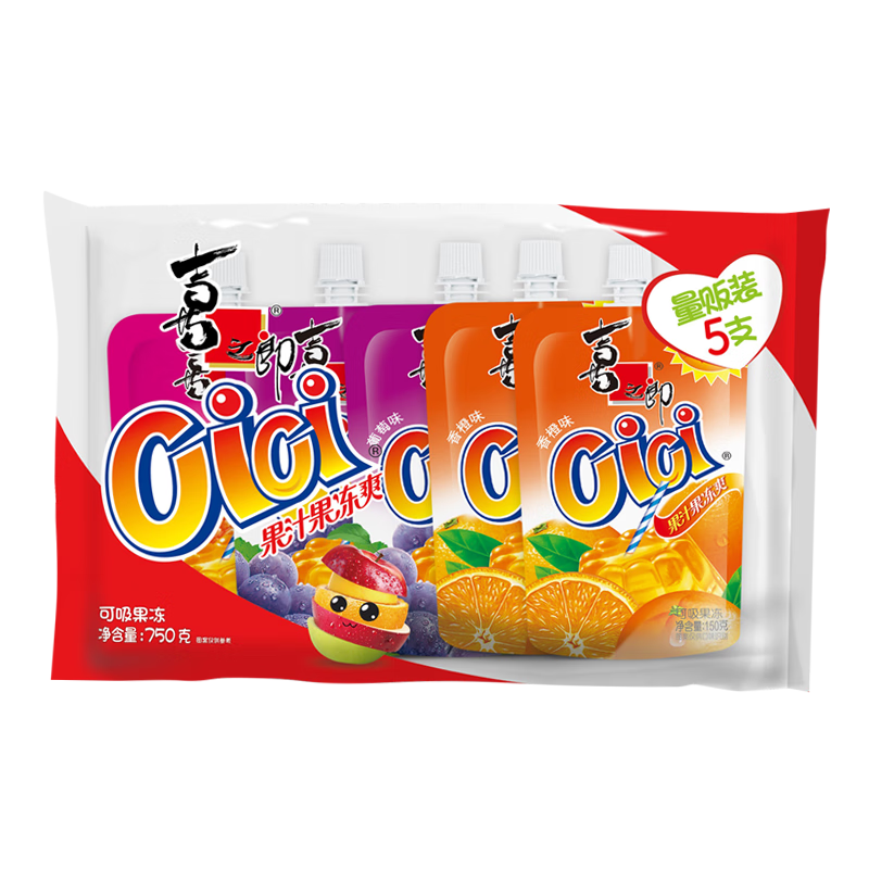 XIZHILANG/ϲ֮�� ����cici��֭����ˬ ������ʳ ��װ 150g*5֧ 12.9Ԫ