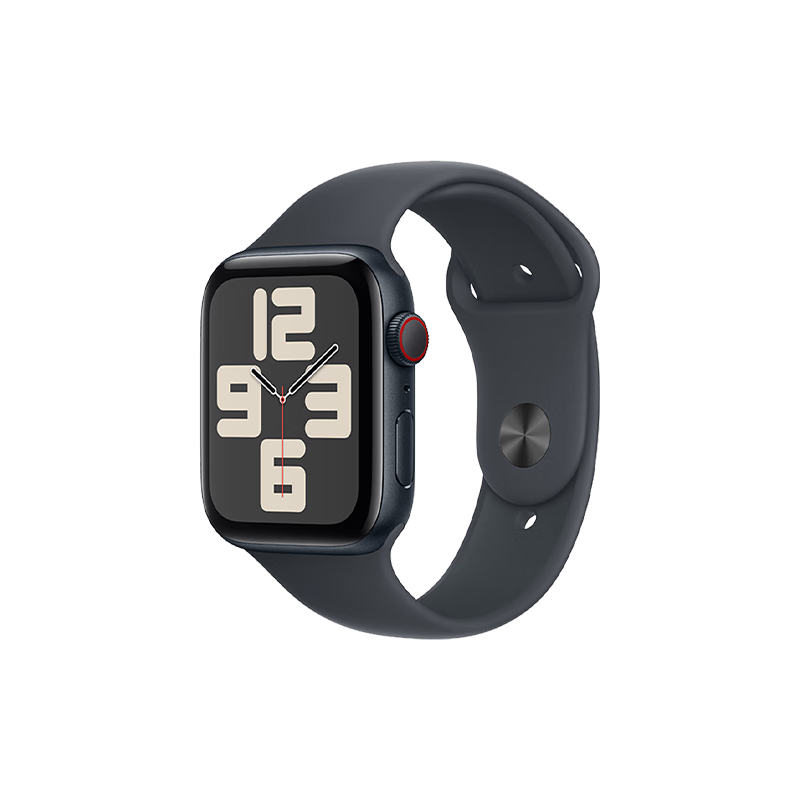 plus会员：Apple 苹果 Watch SE 智能手表GPS+蜂窝款44毫米 午夜色 铝金属表壳