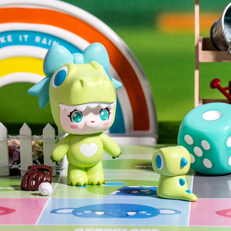 小鹿杏仁儿森森飞飞乐盲盒可爱女孩潮玩公仔摆件飞行棋游戏礼物 单个