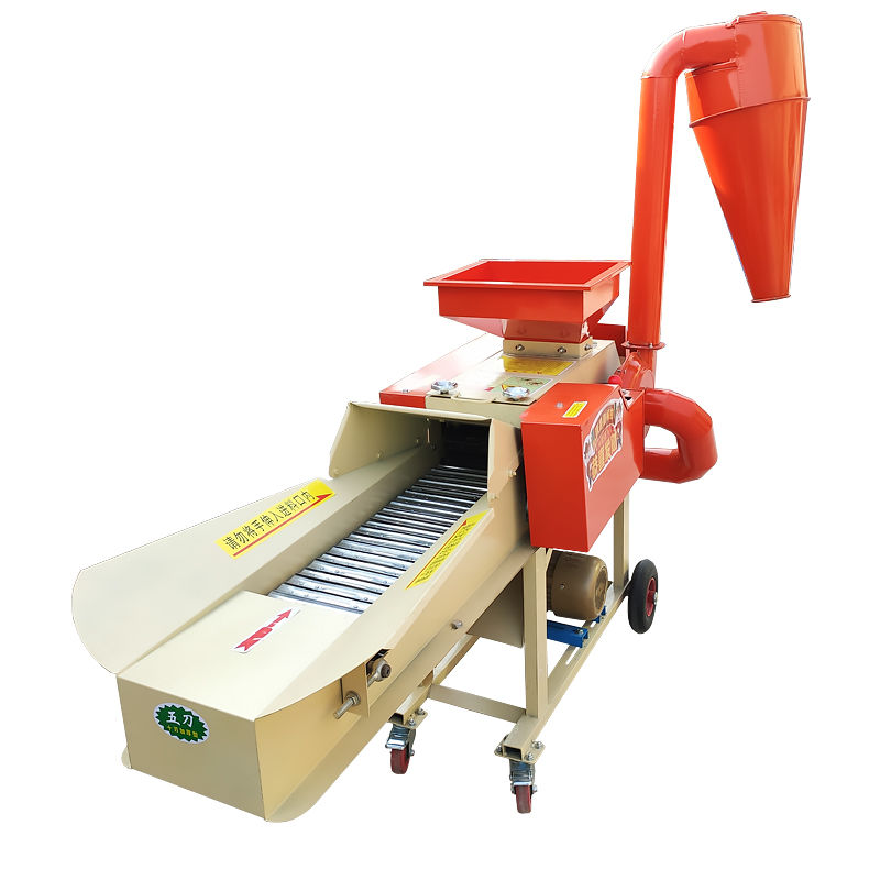 新型铡草揉丝粉碎一体机干湿两用牛羊养殖秸秆切草粉碎揉丝铡草机 3