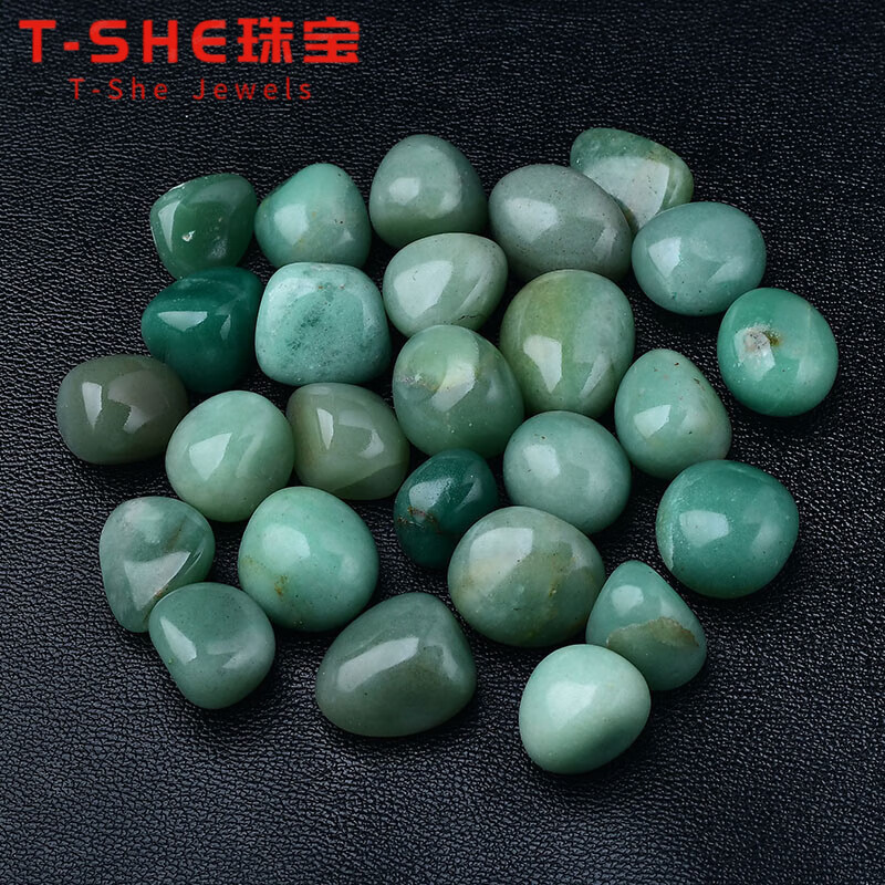 DR-FLVVS東陵玉天l然綠原石大顆粒碎石擺件礦石標本魚缸花盆造景裝飾石頭 綠東陵玉100克(1-2cm)9-13顆