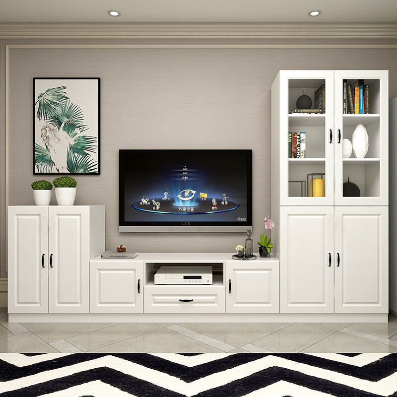 巢光旺家电视柜落地墙柜现代简约小户型高款高柜客厅多功能储物电视
