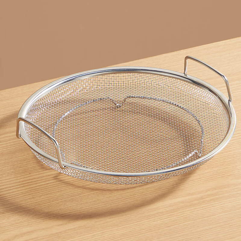 炊大皇油炸过滤网盘厨房304不锈钢沥油漏网筛滤油沥水网盆神器 滤油网【22cm】