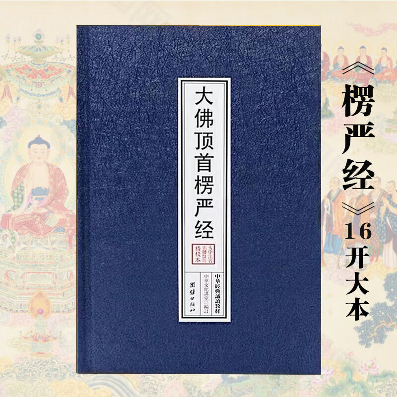 精装楞严经注音版大佛顶首楞严经简体大字带拼音版佛经读诵本硬壳