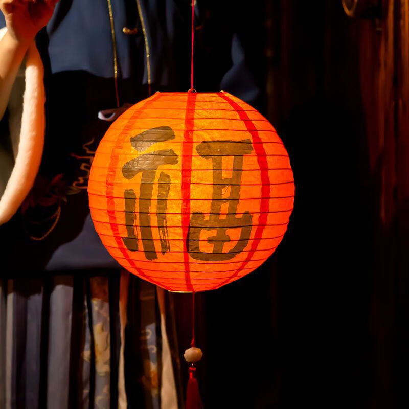 哩嗹啰嗹古风纸灯笼手提复古风中秋春节花灯汉服摄影拍照道具节日装饰