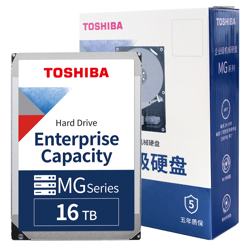 TOSHIBA/��֥ MG08ACA16TE 16TB ��ҵ��Ӳ�� 7200ת  3999Ԫ