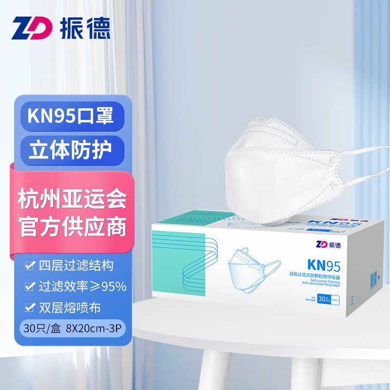 振德KN95口罩价格走势与使用评测