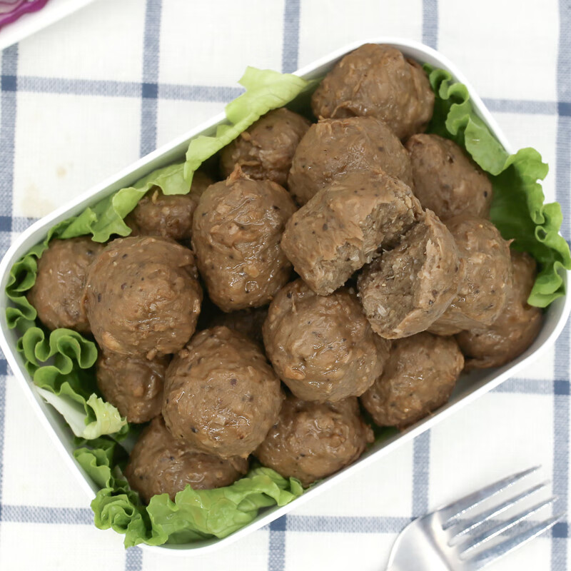 屿毅知心园牛肉丸开袋即食熟食原味香辣黑椒味牛肉丸子 【混装20g*50