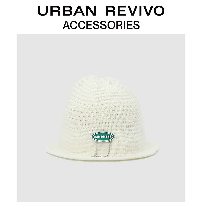 URBAN REVIVO【明星同款】新款女士配件潮酷针织帽冷帽AW01TA4F2000 象牙白 F怎么样,好用不?