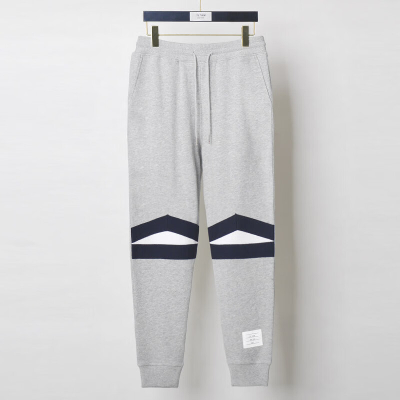 thom binpan美国潮牌tb卫裤男春秋新款纯棉运动休闲裤男红白蓝撞色