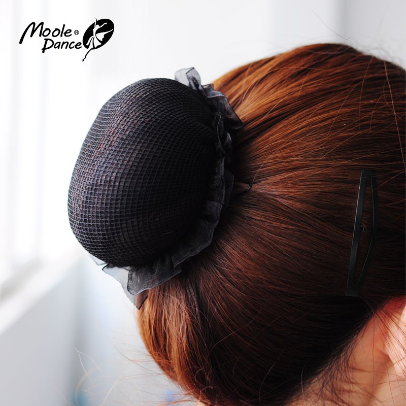 小茉莉舞蹈小茉莉弹力头网舞蹈盘头专用发网方便快捷儿童可用 黑色