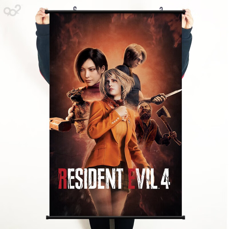 霜魄生化危机4重制版ps4生危机4重制版游戏周边海报挂画生4里昂艾达王