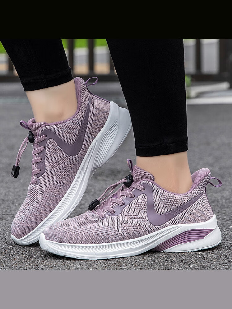 足力健秋季新款舒适超软中老年妈妈运动鞋女防滑老人鞋软底老年健