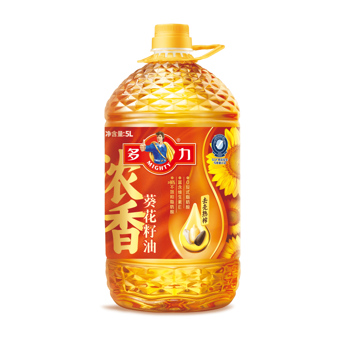 多力多力浓香葵花籽油5l 去壳熟榨