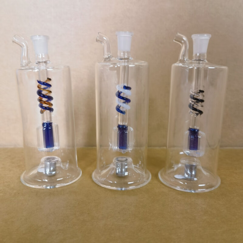 双过滤带灯玻璃水烟壶水烟袋烟具配件