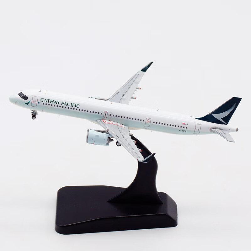 尚学季1:400香港国泰航空空客机a321neo b-hpb合金飞机模型 易碎品