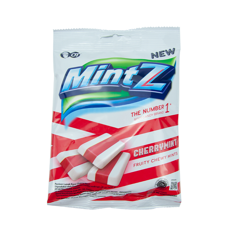 印尼进口MintZ薄荷糖牛奶味115g奶糖清凉糖软糖生日儿童零食 樱桃薄荷味 1袋