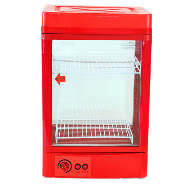星乐源（STARLOR）饮料加热展示柜保温柜台式商用饭店热饮机超市学生早餐牛奶保温箱恒温小型 机械款红色95R